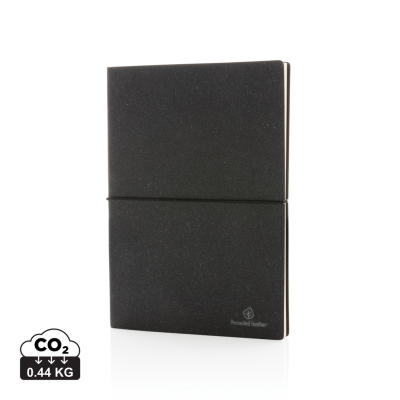 A5 GRS BONDED LEATHER NOTE BOOK in Grey