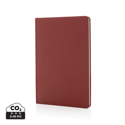 A5 IMPACT STONE PAPER HARDCOVER NOTE BOOK in Red