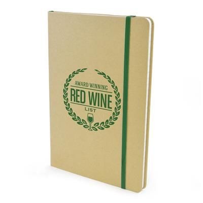 A5 NATURAL RECYCLED NOTEBOOK in Dark Green