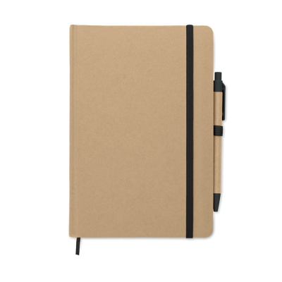 A5 NOTE BOOK in Recycled Carton in Black