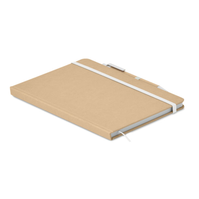 A5 NOTE BOOK in Recycled Carton in White