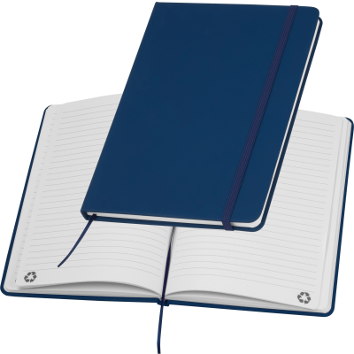 A5 NOTE BOOK OUT OF RECYCLINGPAPER in Darkblue 