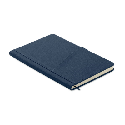 A5 NOTE BOOK PU FRONT POCKET in Blue