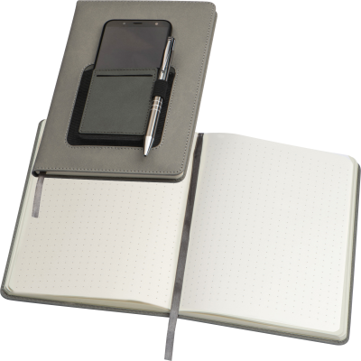 A5 NOTE BOOK TILBURG in Silver Grey 