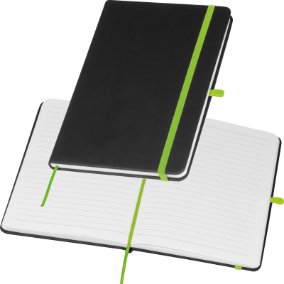 A5 NOTE BOOK with Colour Engraving in Apple Green
