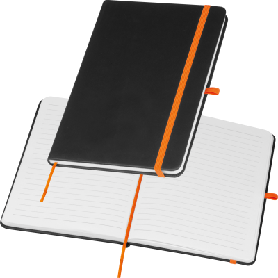 A5 NOTE BOOK with Colour Engraving in Orange