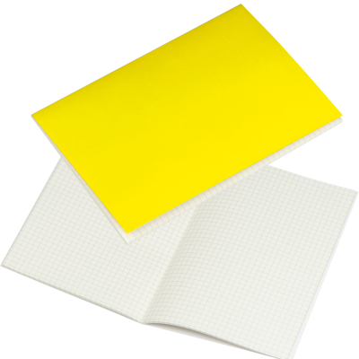 A5 NOTE BOOK with Plaid x Sheet in Yellow - PROMOTIONAL CORPORATE GIFT