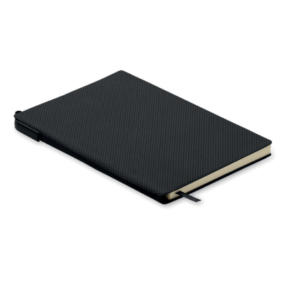 A5 PU NOTE BOOK with Pen in Black