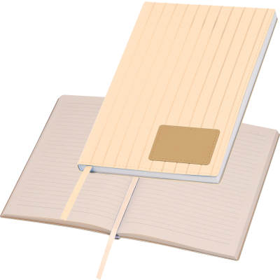 A5 PU SOFT COVER NOTE BOOK in Beige 