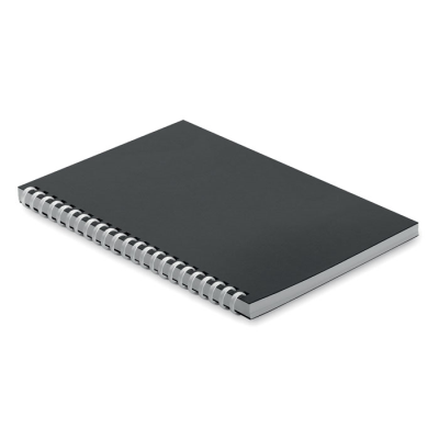 A5 RECYCLED CARTON NOTE BOOK in Black