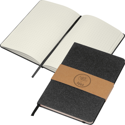 A5 RECYCLED PAPER BOOK in Black