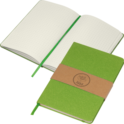 A5 RECYCLED PAPER BOOK in Green