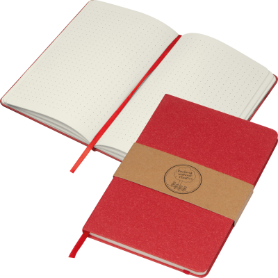 A5 RECYCLED PAPER BOOK in Red