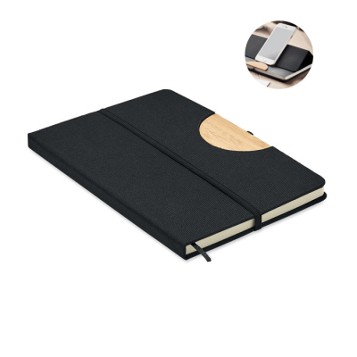 A5 RPET NOTE BOOK 80 LINED in Black