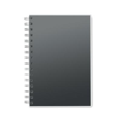 A5 RPET NOTE BOOK RECYCLED LINED in Black
