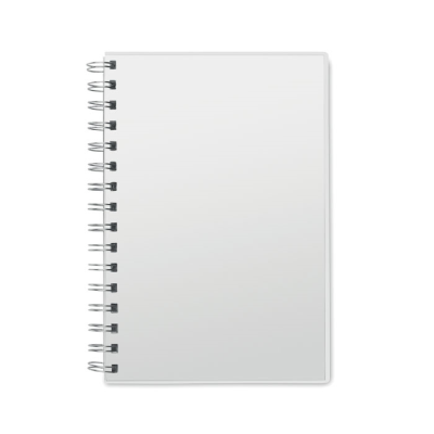 A5 RPET NOTE BOOK RECYCLED LINED in White