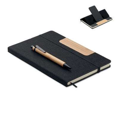A5 RPET NOTE BOOK SET in Black