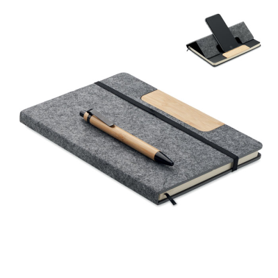 A5 RPET NOTE BOOK SET in Grey