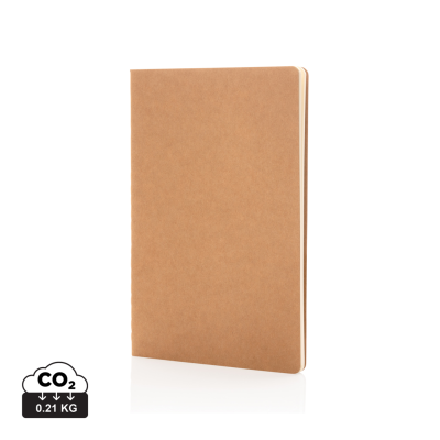 A5 STANDARD SOFTCOVER NOTE BOOK in Brown