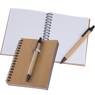 A6 ECO NOTE PAD KEYSTONE in Brown 