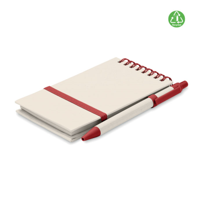 A6 MILK CARTON NOTE BOOK SET in Red