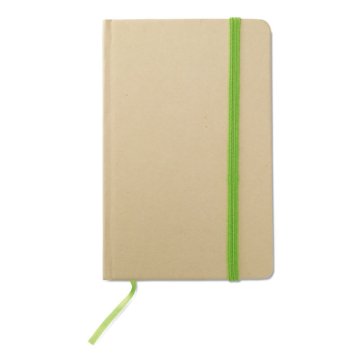 A6 RECYCLED NOTE BOOK 96 PLAIN in Green