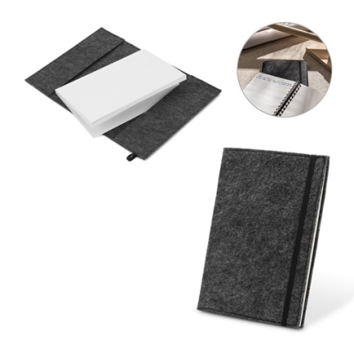 BALDWIN A5 NOTE PAD with Recycled Felt Cover