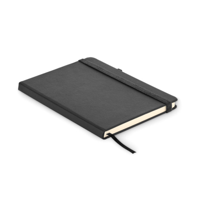 BONDED LEATHER A5 NOTE BOOK in Black