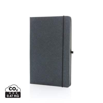 BONDED LEATHER HARDCOVER NOTE BOOK A5 in Grey