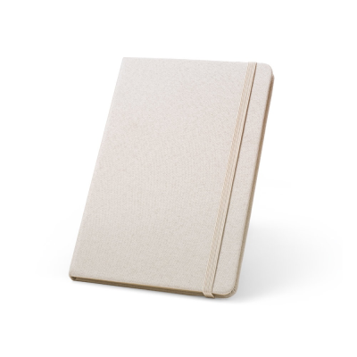 BOYD A5 NOTE BOOK in Recycled Polyester in Beige