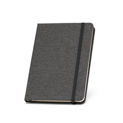 BOYD A5 NOTE BOOK in Recycled Polyester in Black