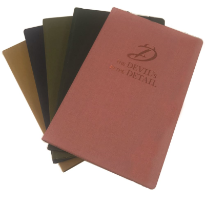 BRILLIANTA LINEN A5 CASEBOUND NOTE BOOK in a Spectrum of Colours
