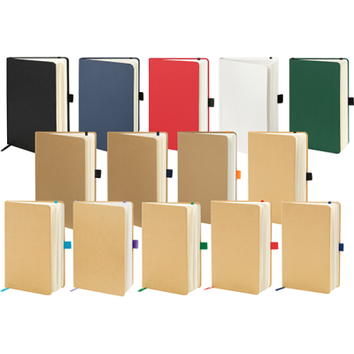 BROADSTAIRS RECYCLED KRAFT PAPER A5 NOTE BOOK