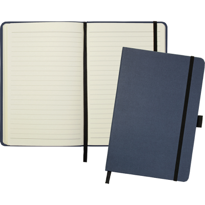 BROADSTAIRS RECYCLED KRAFT PAPER A5 NOTE BOOK in Blue Navy