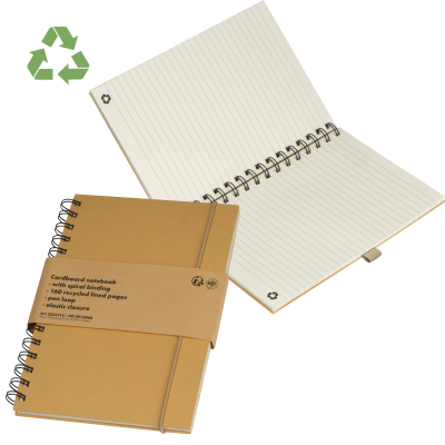 CARDBOARD CARD NOTE BOOK in Beige