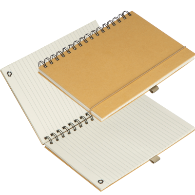CARDBOARD CARD NOTE BOOK SILKEBORG in Beige 