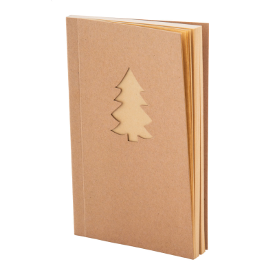 CHRISTMAS NOTE BOOK in Natural