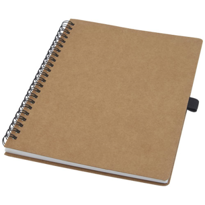 COBBLE A5 WIRE-O RECYCLED CARDBOARD CARD NOTE BOOK with Stone Paper
