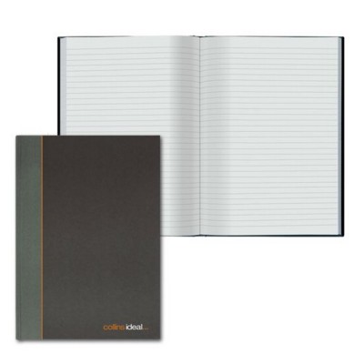 COLLINS IDEAL A5 FEINT RULED CASE BOUND NOTE BOOK in Black