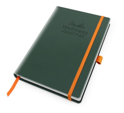 COMO RECYCLED WELLNESS JOURNAL with Elastic Strap & Pen-Loop