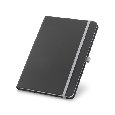 CORBIN A5 NOTE BOOK in PU with Lined x Sheet in Pale Grey