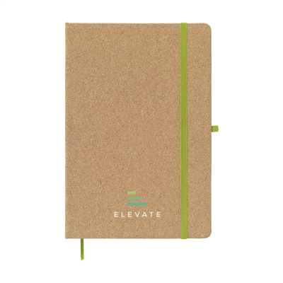 CORKNOTE A5 NOTE BOOK in Lime