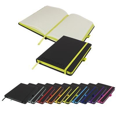 DEBOSSED DENIRO EDGE A5 LINED SOFT TOUCH NOTE BOOK