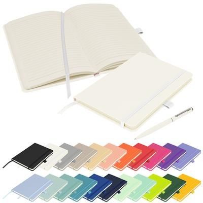 DEBOSSED NOTES LONDON - WILSON A5 FSC NOTE BOOK in White