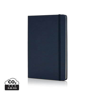 DELUXE HARDCOVER PU A5 NOTE BOOK in Navy