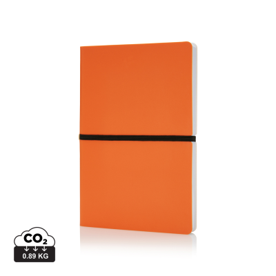 DELUXE SOFTCOVER A5 NOTE BOOK in Orange