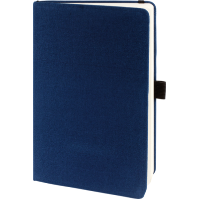 DOWNSWOOD A5 ECO RECYCLED COTTON NOTE BOOK in Blue Navy