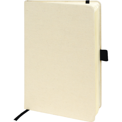 DOWNSWOOD A5 ECO RECYCLED COTTON NOTE BOOK in Natural