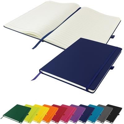 DUNN A4 PU SOFT FEEL LINED NOTE BOOK 196 PAGES in Blue