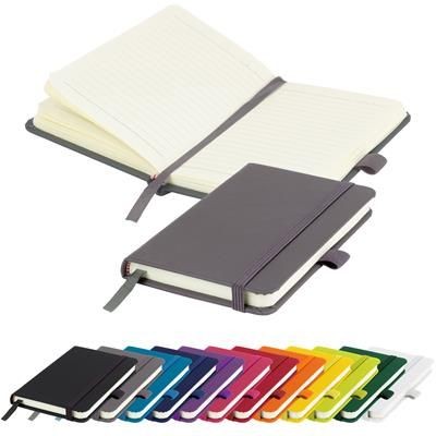 FULL COLOUR PRINTED MORIARTY A6 LINED SOFT TOUCH PU NOTE BOOK 196 PAGES in Grey